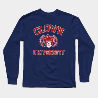 Clown university red and white Long Sleeve T-Shirt